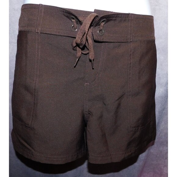 Preppy Croft & Barrow Brown Shorts With Tie Waist - Picture 1 of 5